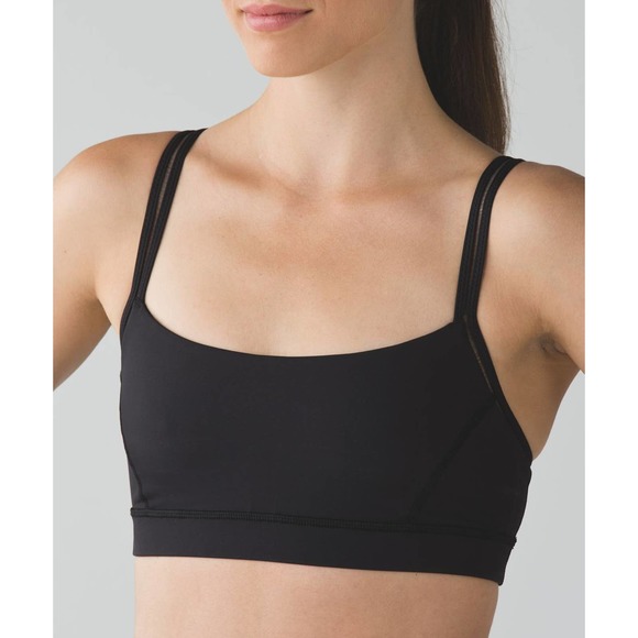 lululemon athletica Other - Lululemon Straight Up Sports Bra Black Athletic Yoga Women's Size 6 H14340